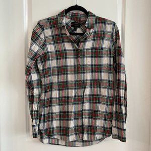 J Crew Women's Button Up Blouse Size 4 Boy Style